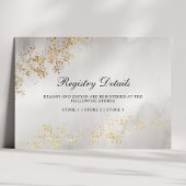 Modern Luxe Gold speelt een grijze borst Informatiekaartje