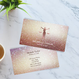 Modern Luxe Goud Advocaat Advocaat Kantoor Visitekaartje