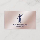 Modern Luxe Goud Advocaat Advocaat Kantoor Visitekaartje (Voorkant)