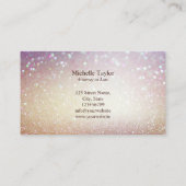 Modern Luxe Goud Advocaat Advocaat Kantoor Visitekaartje (Achterkant)