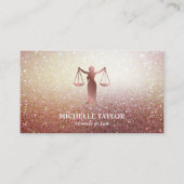 Modern Luxe Goud Advocaat Advocaat Kantoor Visitekaartje (Voorkant)