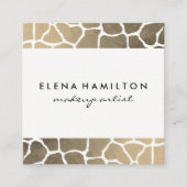 Modern Luxe Pattern Trim Vierkante Visitekaartje (Voorkant)