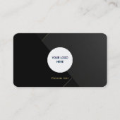 Modern Luxe visitekaartje – Aangepaste Logo & soci Contactkaartje (Voorkant)