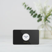 Modern Luxe visitekaartje – Aangepaste Logo & soci Contactkaartje (Staand voorkant)