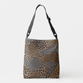 Modern luxe wit luipaard Elegant Collectie Crossbody Tas (Achterkant)