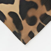 Modern luxe wit luipaard Elegant Collectie Fleece Deken (Hoek)