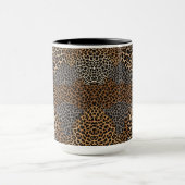 Modern luxe wit luipaard Elegant Collectie Mok (Midden)