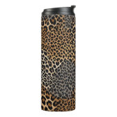 Modern luxe wit luipaard Elegant Collectie Thermosbeker (Gedraaid links)