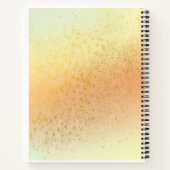 Modern Luxe Zacht Roze & Goud Aangepaste Naam & In Notitieboek (Achterkant)