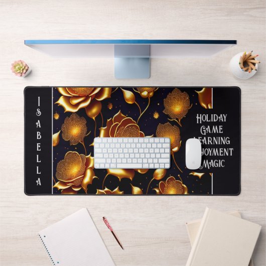 Modern Luxury Big Gold Roos Collectie Bureaumat (Kantoor 1)