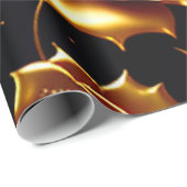 Modern Luxury Big Gold Roos Collectie Cadeaupapier (Rol Hoek)