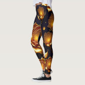 Modern Luxury Big Gold Roos Collectie Leggings (Links)