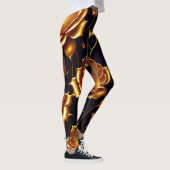 Modern Luxury Big Gold Roos Collectie Leggings (Rechts)