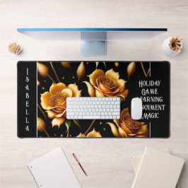 Modern Luxury Boho Gold Roos Collectie Bureaumat