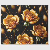 Modern Luxury Boho Gold Roos Collectie Cadeaupapier (Vlak)