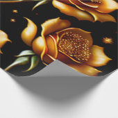 Modern Luxury Boho Gold Roos Collectie Cadeaupapier (Hoek)