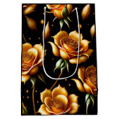 Modern Luxury Boho Gold Roos Collectie Medium Cadeauzakje (Achterkant)