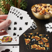 Modern Luxury Boho Gold Roos Collectie Pokerkaarten (Insitu)