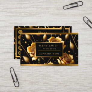 Modern Luxury Boho Gold Roos Collectie Visitekaartje