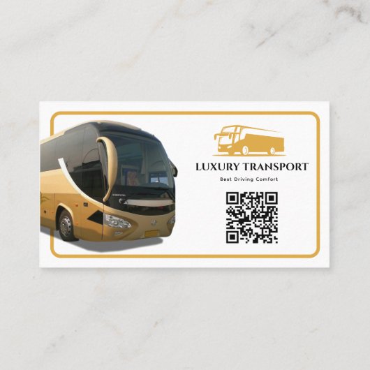 Modern Luxury Bus Company | Goud Visitekaartje (Achterkant)