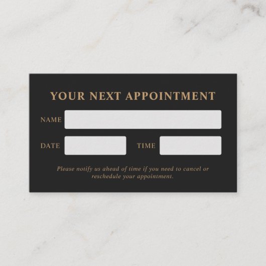 Modern Luxury Charcoal Golden Paw Pet Care Afsprakenkaartje (Voorkant)