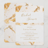 Modern Luxury Gold Abstract Vrijgezellenfeest Kaart (Voorkant / Achterkant)