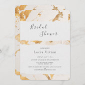 Modern Luxury Gold Abstract Vrijgezellenfeest Kaart (Voorkant / Achterkant)