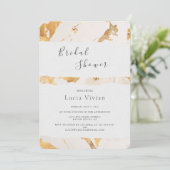 Modern Luxury Gold Abstract Vrijgezellenfeest Kaart (Staand voorkant)