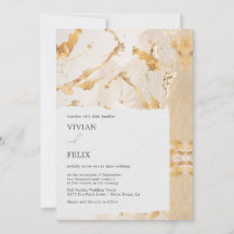 Modern Luxury Gold Abstract Wedding