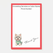 Modern Luxury Grooming Pet Personalized Collection Post-it® Notes (Voorkant)