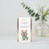 Modern Luxury Grooming Pet Personalized Collection Visitekaartje (Staand voorkant)