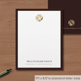 Modern Luxury Logo Briefhoofd