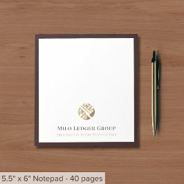 Modern Luxury Logo Notitieblok