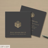 Modern Luxury Logo Vierkante Visitekaartje
