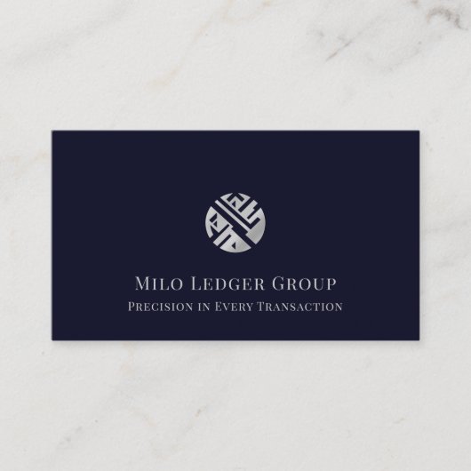 Modern Luxury Logo Visitekaartje (Voorkant)