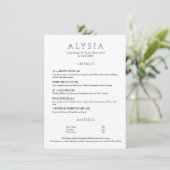 Modern Luxury Minimalist Restaurant  Menu (Staand voorkant)