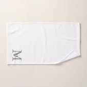 Modern Luxury Monogram Colour Match Bad Handdoek (Handdoek)