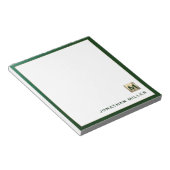 Modern Luxury Monogram Notitieblok (Schuin)