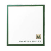 Modern Luxury Monogram Notitieblok (Voorkant)