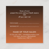 Modern Luxury Refer a Friend Card for Salon & Spa Aanbevelingskaartje (Achterkant)