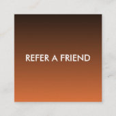 Modern Luxury Refer a Friend Card for Salon & Spa Aanbevelingskaartje (Voorkant)