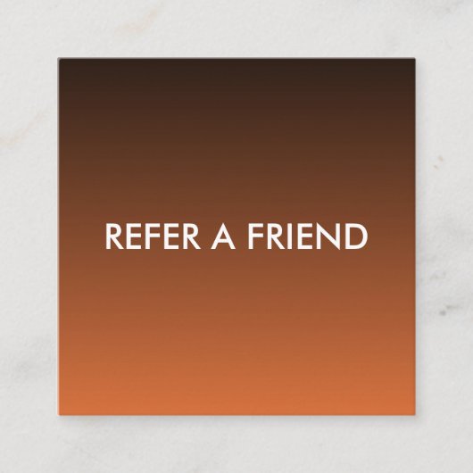 Modern Luxury Refer a Friend Card for Salon & Spa Aanbevelingskaartje (Voorkant)