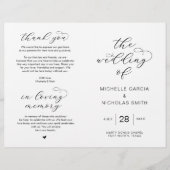 Modern Luxury Script, vouwbare weduwprogramma's (Voorkant)