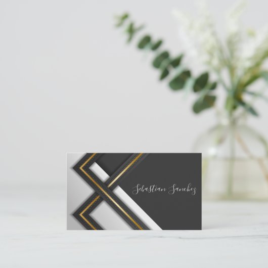 Modern Luxury Visitekaartje (Staand voorkant)