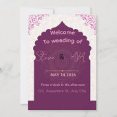 Modern Luxury Wedding Invitation – Elegant Minimal Kaart (Voorkant)