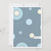 Modern Ma Twin Boy Baby shower Invitation Kaart (Achterkant)