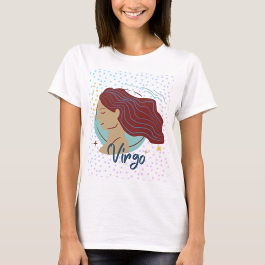 Modern Maagd Vrouw Zodiac T-Shirt (Voorkant)