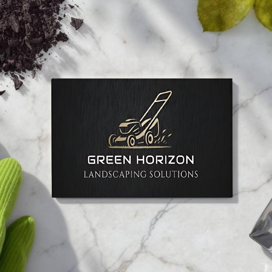 Modern maaien Visitekaartje voor gazon zorg