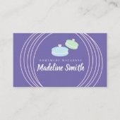 Modern Macaron Logo Homemade Bakery Branding Visitekaartje (Voorkant)