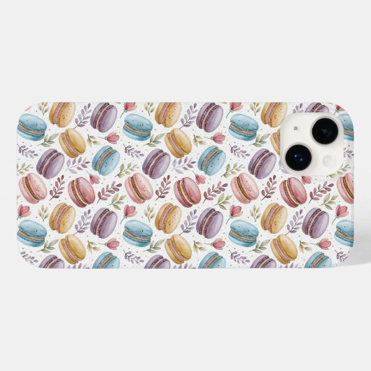 Modern Macaroon Desserts Case-Mate iPhone Case (Achterkant (horizontaal))